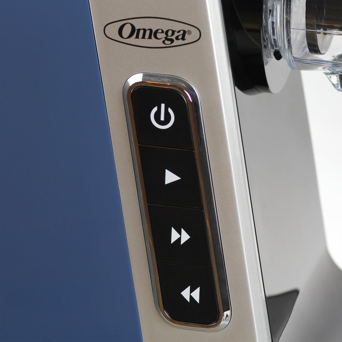 Omega MM400 Medical Medium 200W Blue BPA Free Slow Masticating Juicer with Wide Mouth Chute for Less Prep