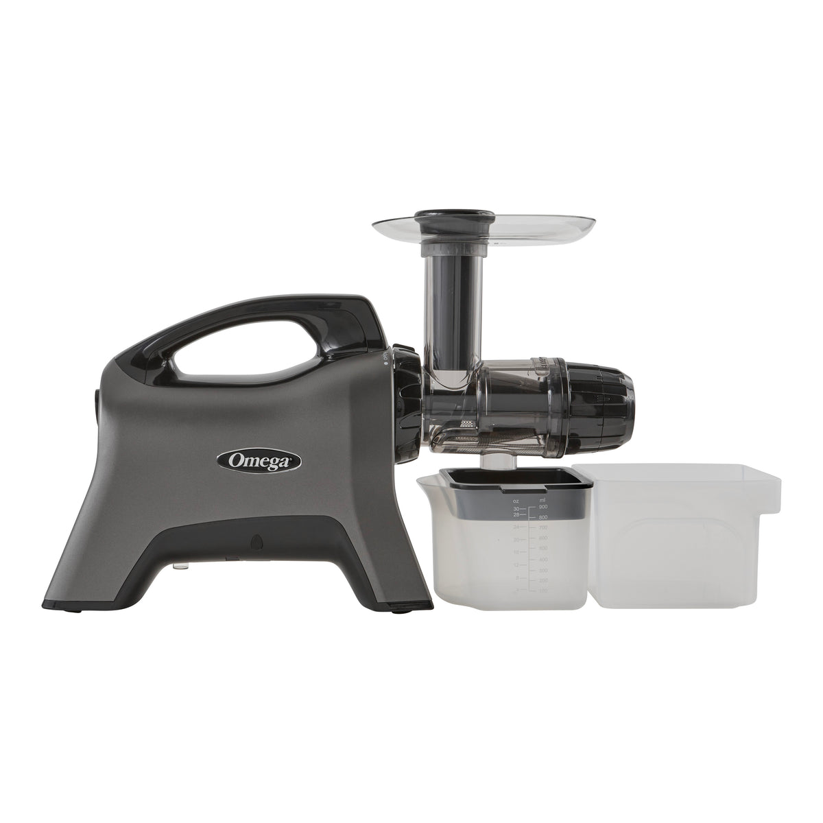 Omega MM1500 Medical Medium BPA Free Slow Masticating Juicer with End Cap for Celery Extraction, 200W, in Gray (MM1500GY13)