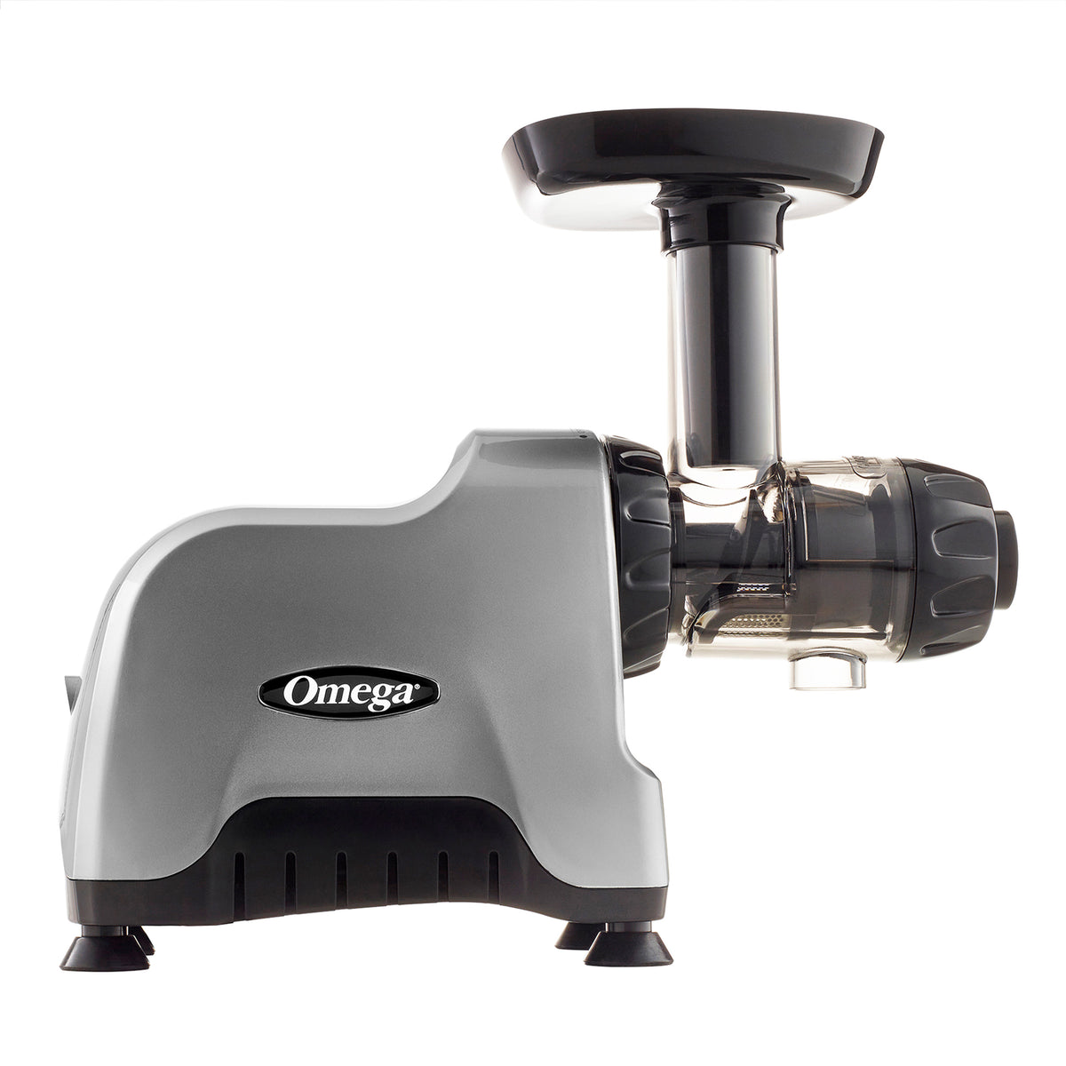 Omega CNC80 Cold Press Masticating Juicer and Nutrition System, Compact Juicer with 3-Stage Auger, in Silver (CNC80S)
