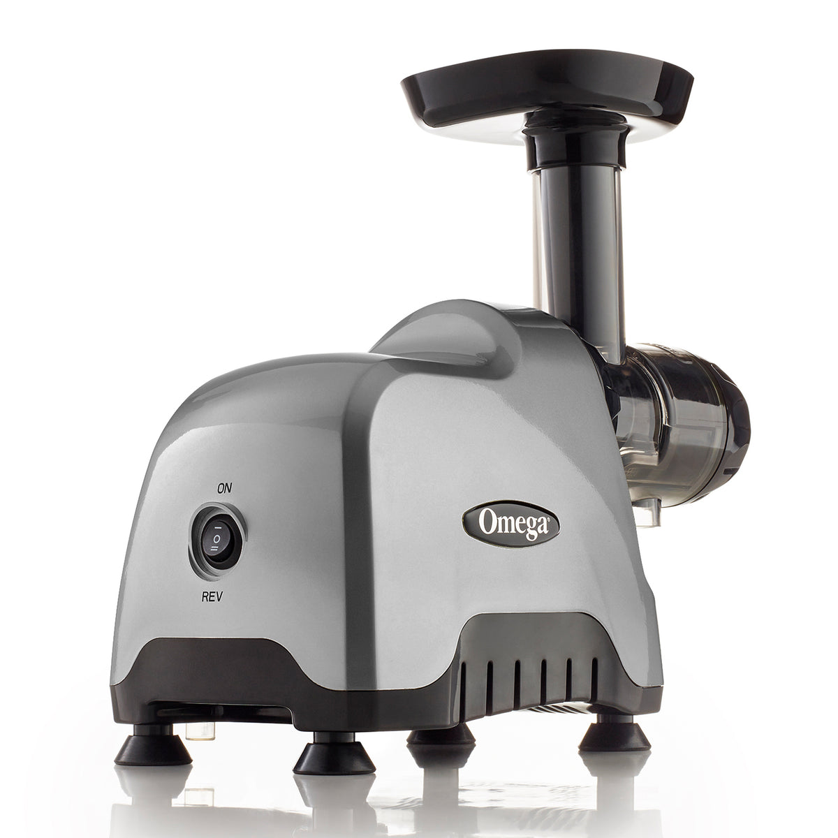 Omega CNC80 Cold Press Masticating Juicer and Nutrition System, Compact Juicer with 3-Stage Auger, in Silver (CNC80S)