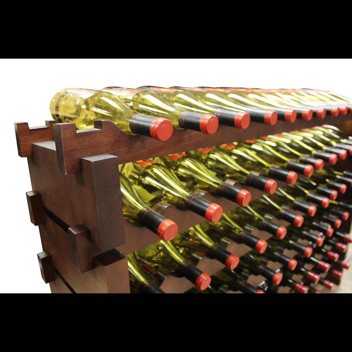 Vinotemp EP-4472-72 Modular Wine Rack, 6 x 12, 72 Bottle Capacity, in Cherry (EP-4472-72S-C)