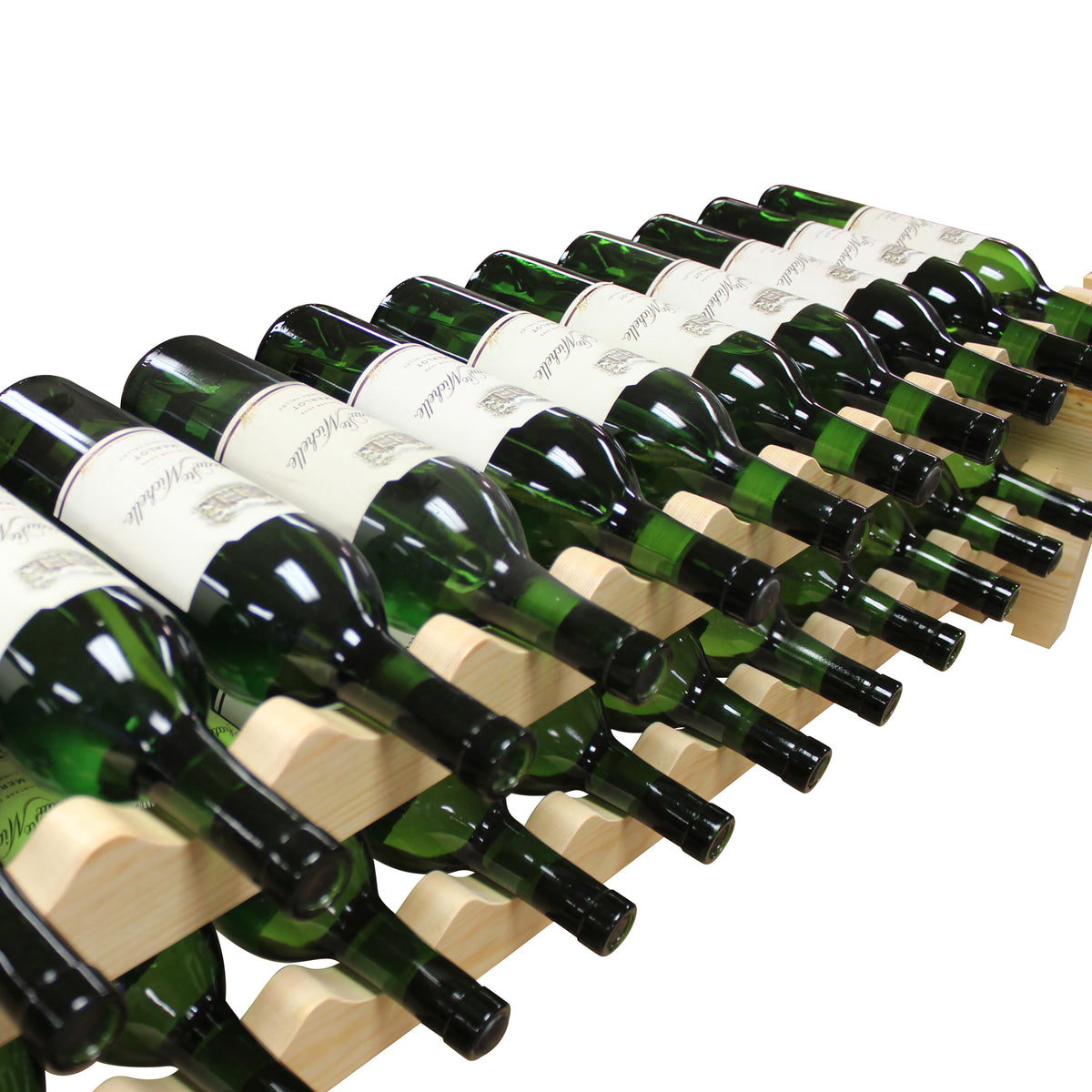 Vinotemp EP-4472-24 Modular Wine Rack, 2 x 12, 24 Bottle Capacity, in Natural (EP-4472-24-C)