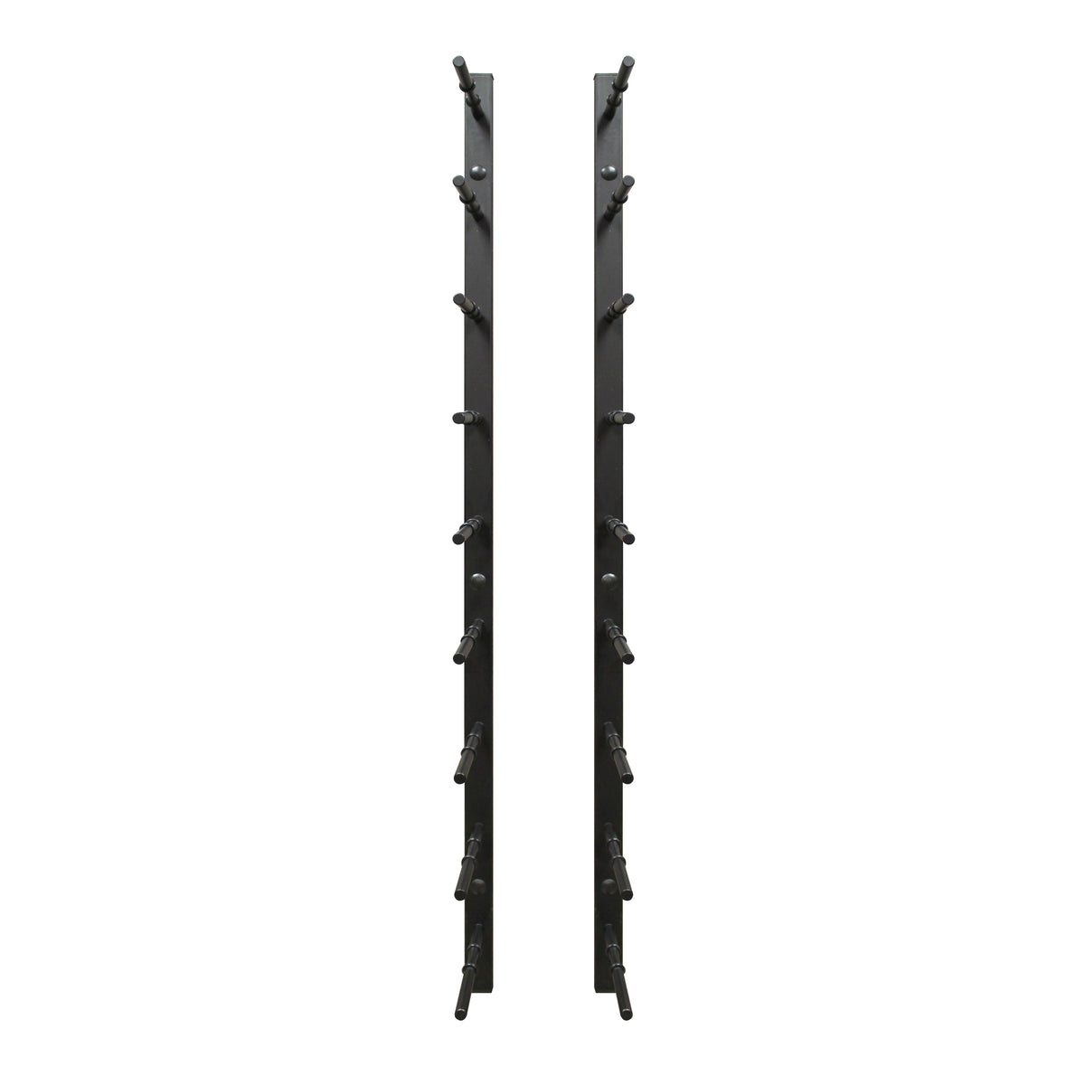 Vinotemp EP-PEGWALL9 Epicureanist Modern Peg Wine Rack, 9 Bottle Capacity, in Black (EP-PEGWALL9B)