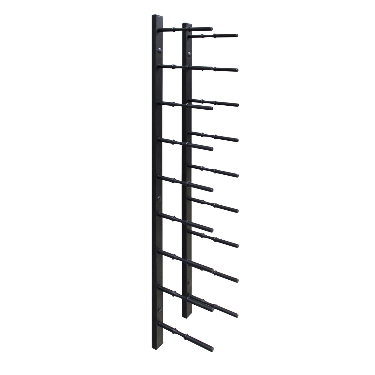 Vinotemp EP-PEGWALL9 Epicureanist Modern Peg Wine Rack, 9 Bottle Capacity, in Black (EP-PEGWALL9B)