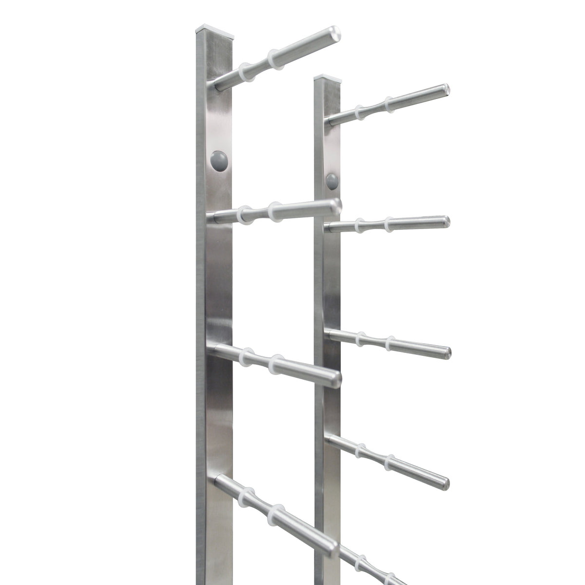 Vinotemp EP-PEGWALL9 Epicureanist Modern Peg Wine Rack, 9 Bottle Capacity, in Stainless Steel (EP-PEGWALL9S)