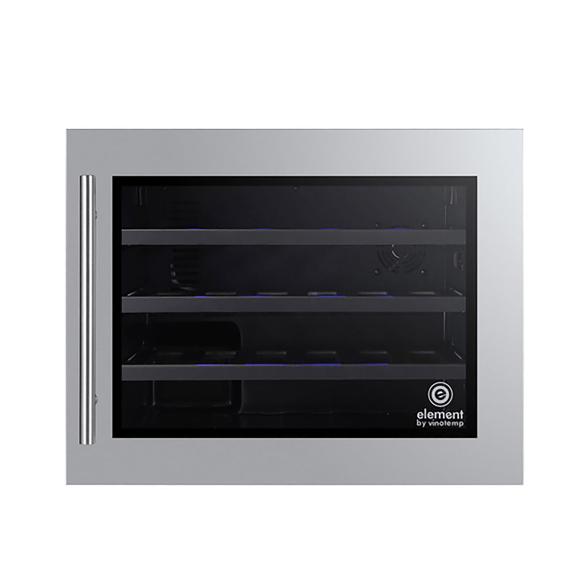 Vinotemp EL-24WCU Wall-Mounted Single-Zone Wine Cooler, 24 Bottle Capacity, in Stainless Steel (EL-24WCUSS)