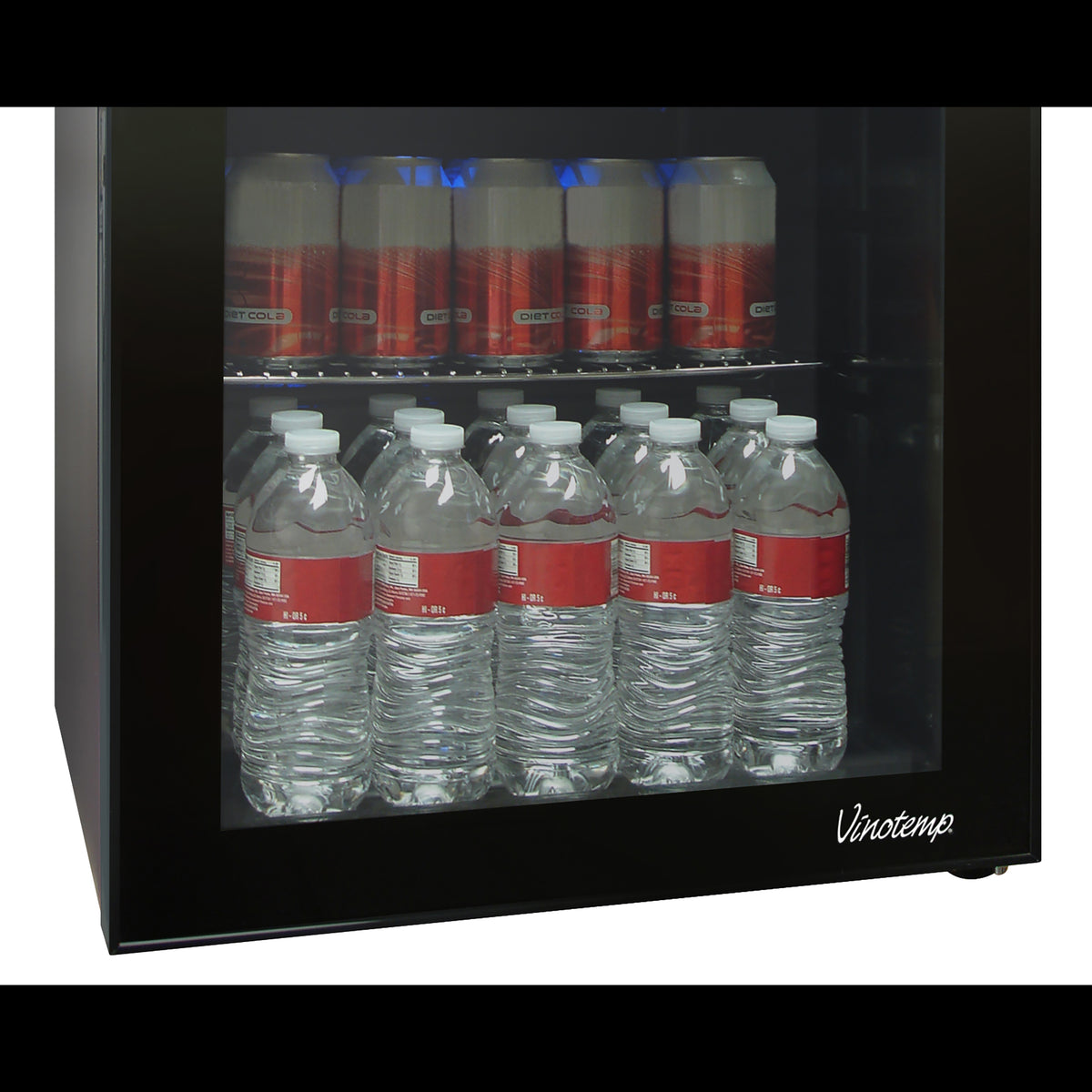 Vinotemp VT-BC34-TS Butler Series Beverage Cooler with Touch Screen Controls, 80 12 oz Can Capacity, in Black