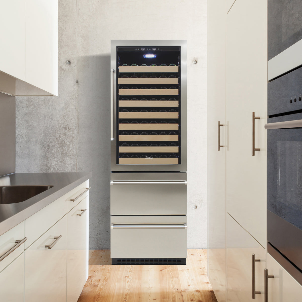 Vinotemp EL-BWC108 108 Bottle Glass Door Commercial Grade Wine Cooler