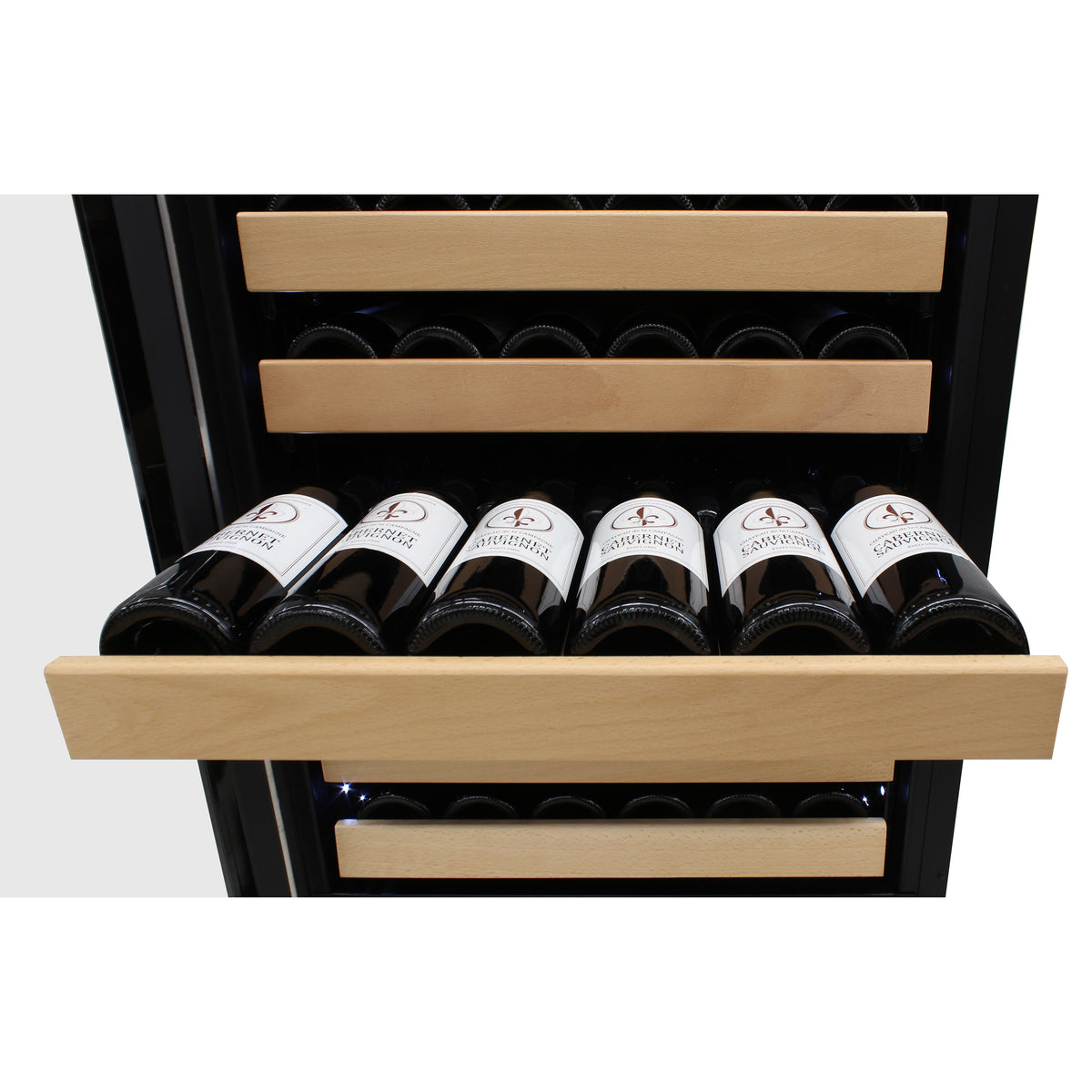 Vinotemp EL-BWC108 Connoisseur Series Dual-Zone Wine and 2 Drawer Beverage Cooler, Left Hinge, 108 Bottles & 100 12 oz Can Capacity, Stainless Steel