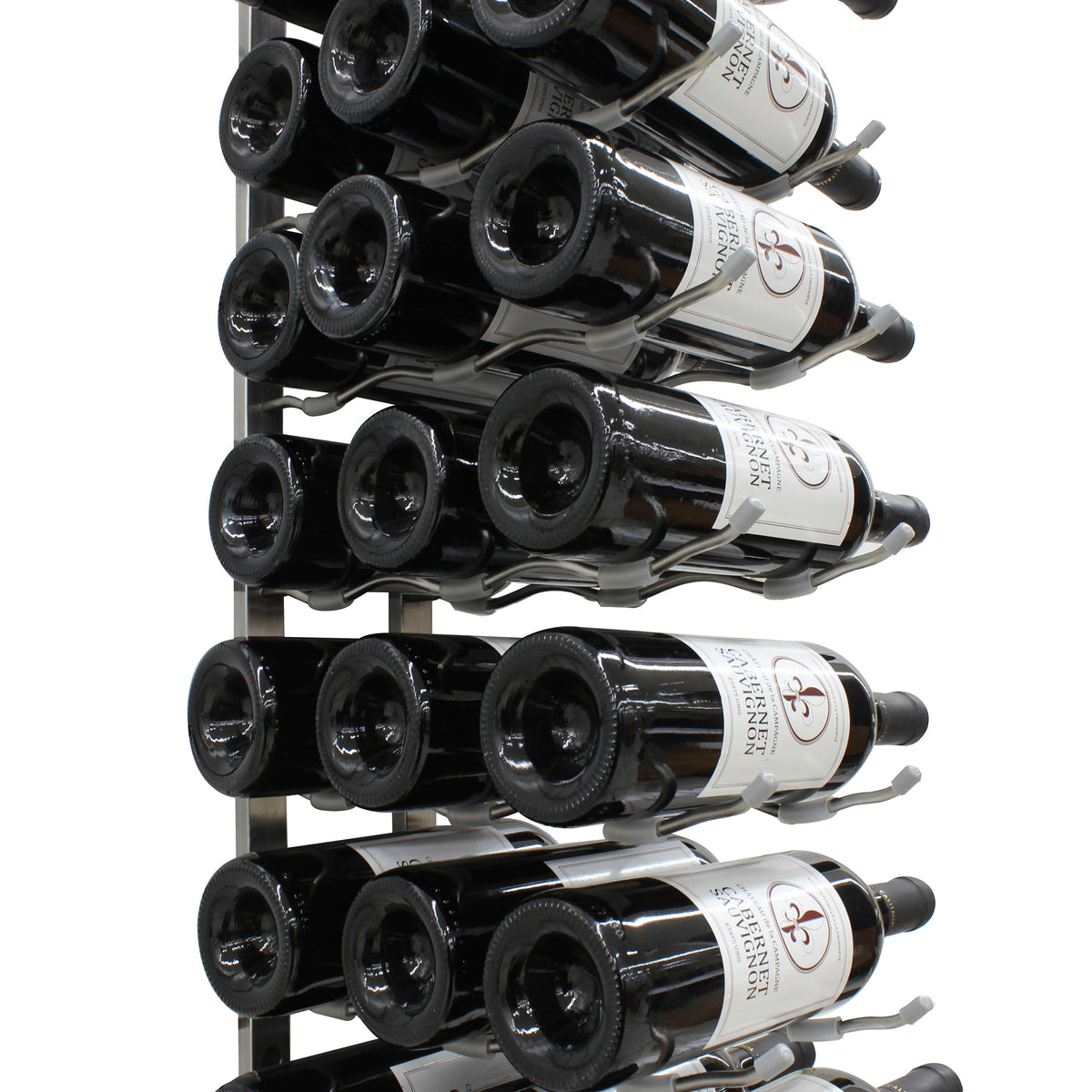 Vinotemp EP-WIRE3 Epicureanist Metal Wine Rack, 27 Bottle Capacity, in Stainless Steel (EP-WIRE3S)