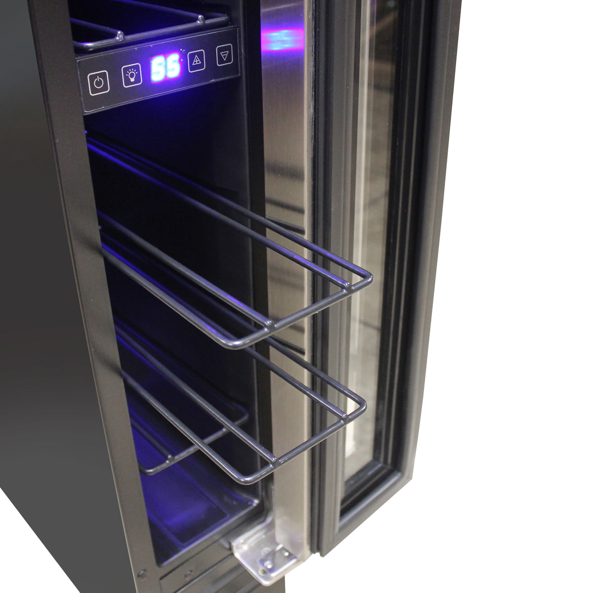 Vinotemp EL-7TSST Private Reserve Series Compact Single-Zone Wine Cooler with Touch Screen Controls, 7 Bottle Capacity, in Stainless Steel