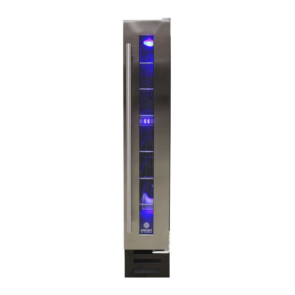 Vinotemp EL-7TSST Private Reserve Series Compact Single-Zone Wine Cooler with Touch Screen Controls, 7 Bottle Capacity, in Stainless Steel