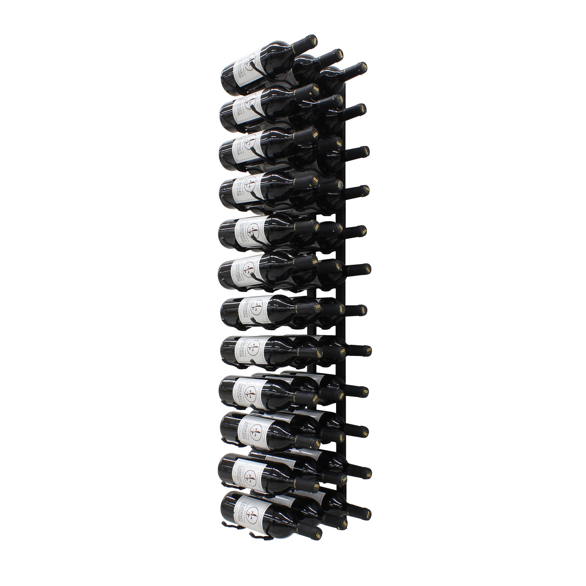 Vinotemp EP-WIRE36 Epicureanist Metal Wine Rack, 36 Bottle Capacity, in Black (EP-WIRE36B)