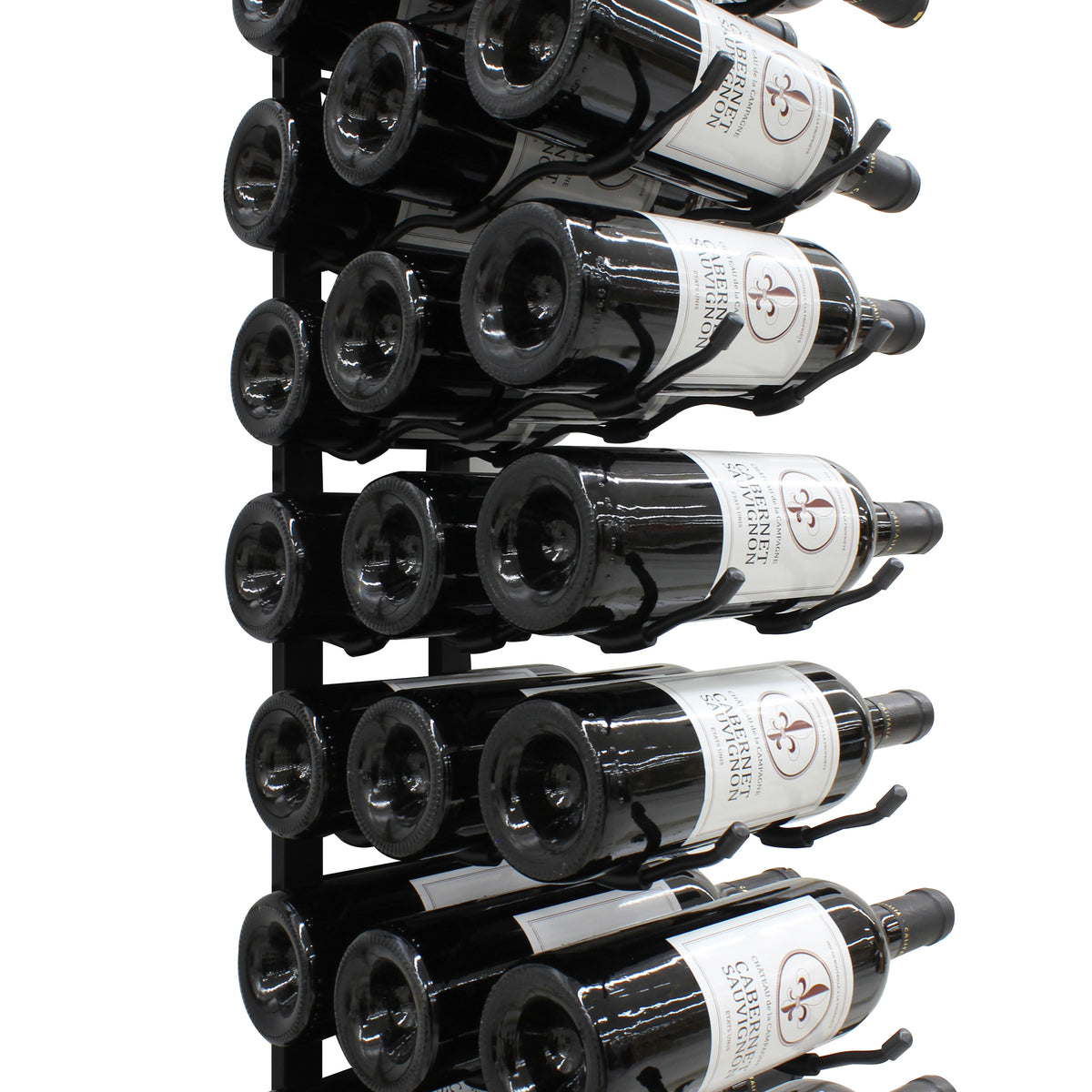 Vinotemp EP-WIRE36 Epicureanist Metal Wine Rack, 36 Bottle Capacity, in Black (EP-WIRE36B)