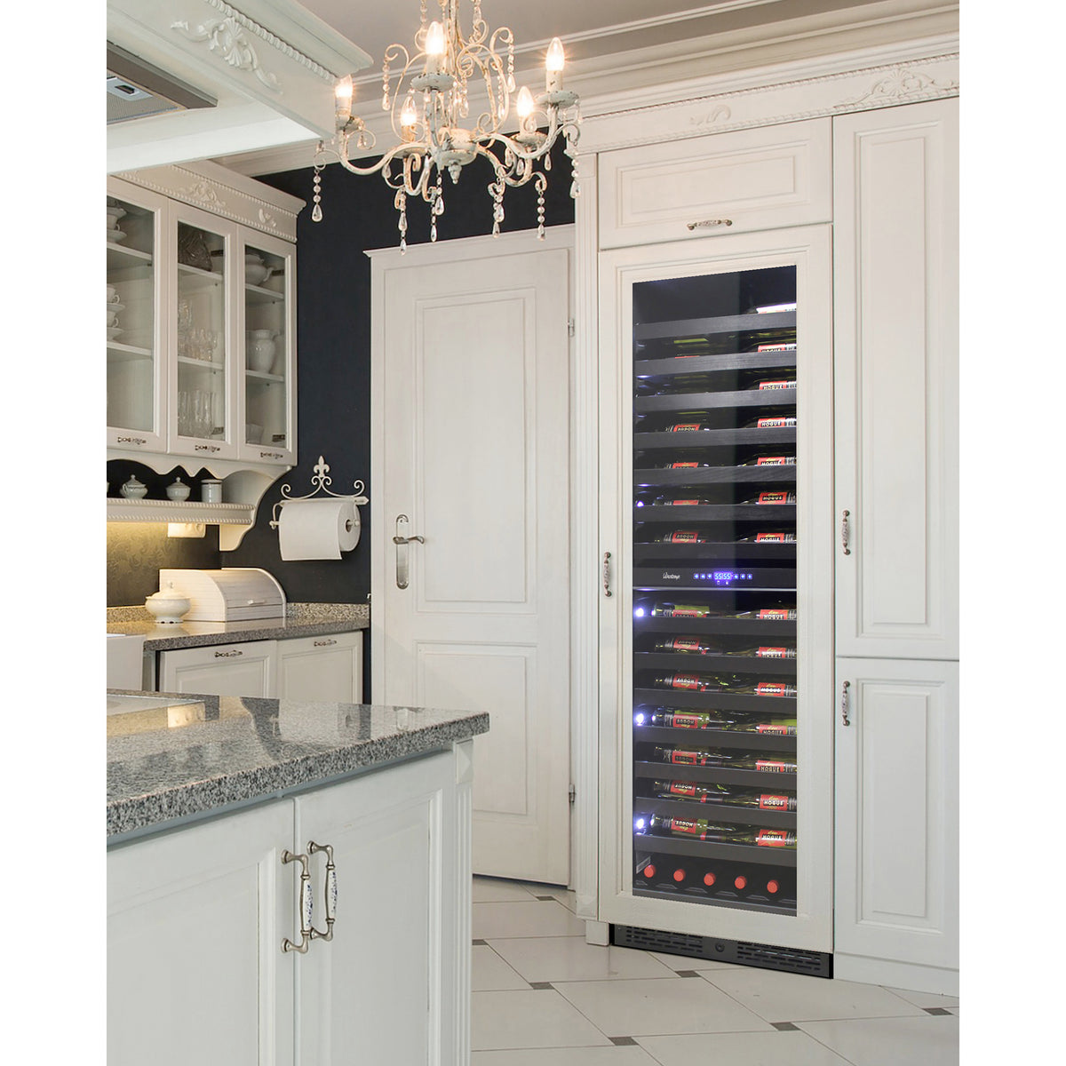 Vinotemp VT-24PR125 Private Reserve Series Panel Ready Dual-Zone 24" Wine Cooler, 126 Bottle Capacity, in Black