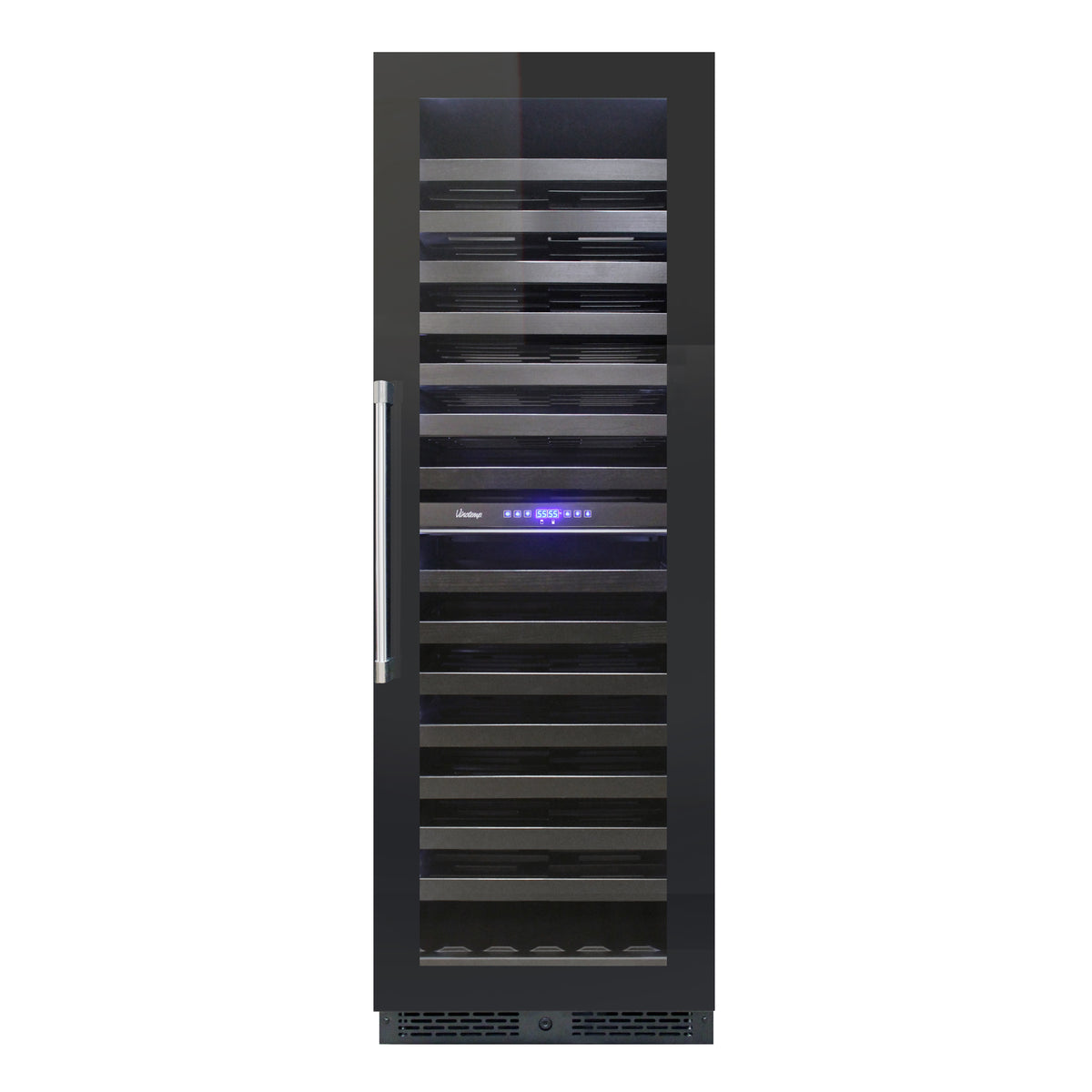 Vinotemp VT-24PR125 Private Reserve Series Panel Ready Dual-Zone 24" Wine Cooler, 126 Bottle Capacity, in Black