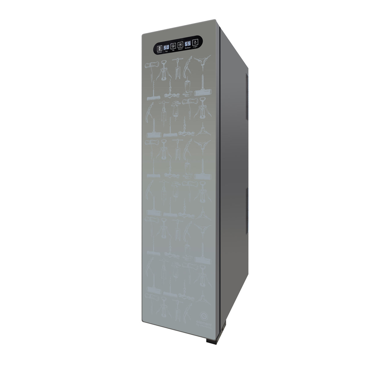 Vinotemp EL-18TEDCS Eco Series Dual-Zone Thermoelectric Wine Cooler, 118 Bottle Capacity, in Black