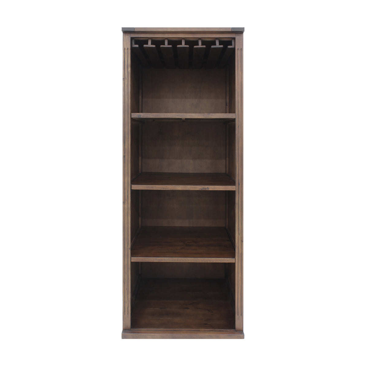 Vinotemp VT-WRAPCAB24 Open Wood Wine Cellar Cabinet, 29" x 78", in Dark Walnut