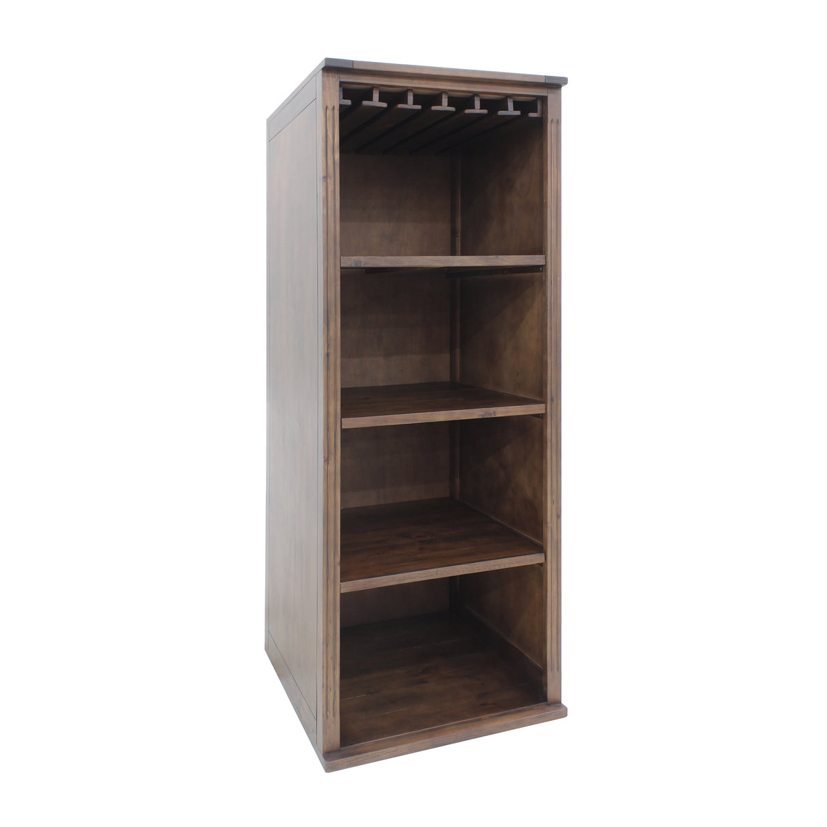 Vinotemp VT-WRAPCAB24 Open Wood Wine Cellar Cabinet, 29" x 78", in Dark Walnut