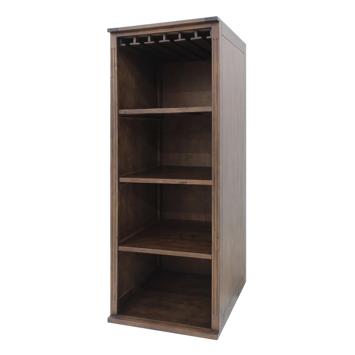 Vinotemp VT-WRAPCAB24 Open Wood Wine Cellar Cabinet, 29" x 78", in Dark Walnut