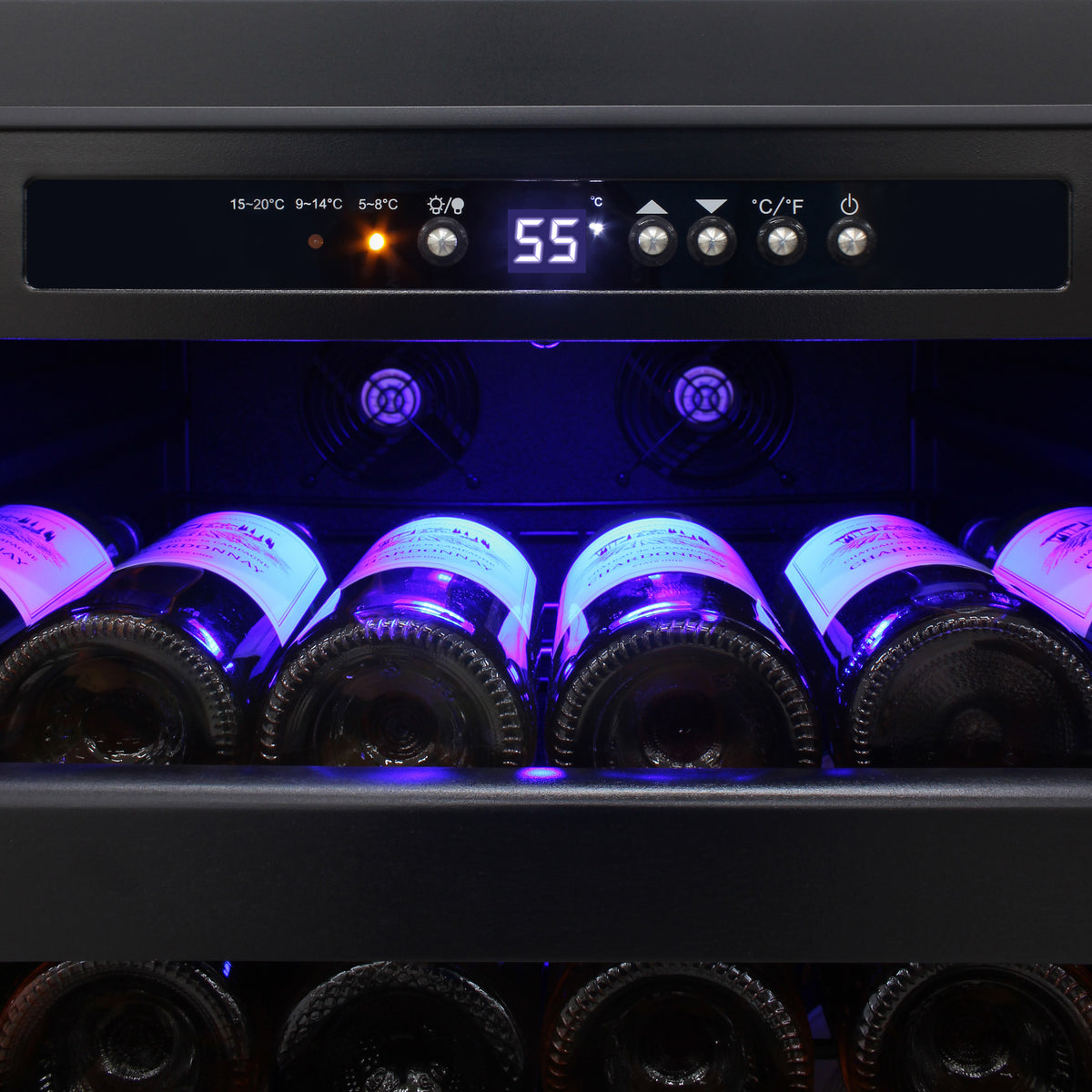 Vinotemp EL-100SBB Butler Series Freestanding Single-Zone Wine Cooler, 114 Bottle Capacity, in Stainless Steel