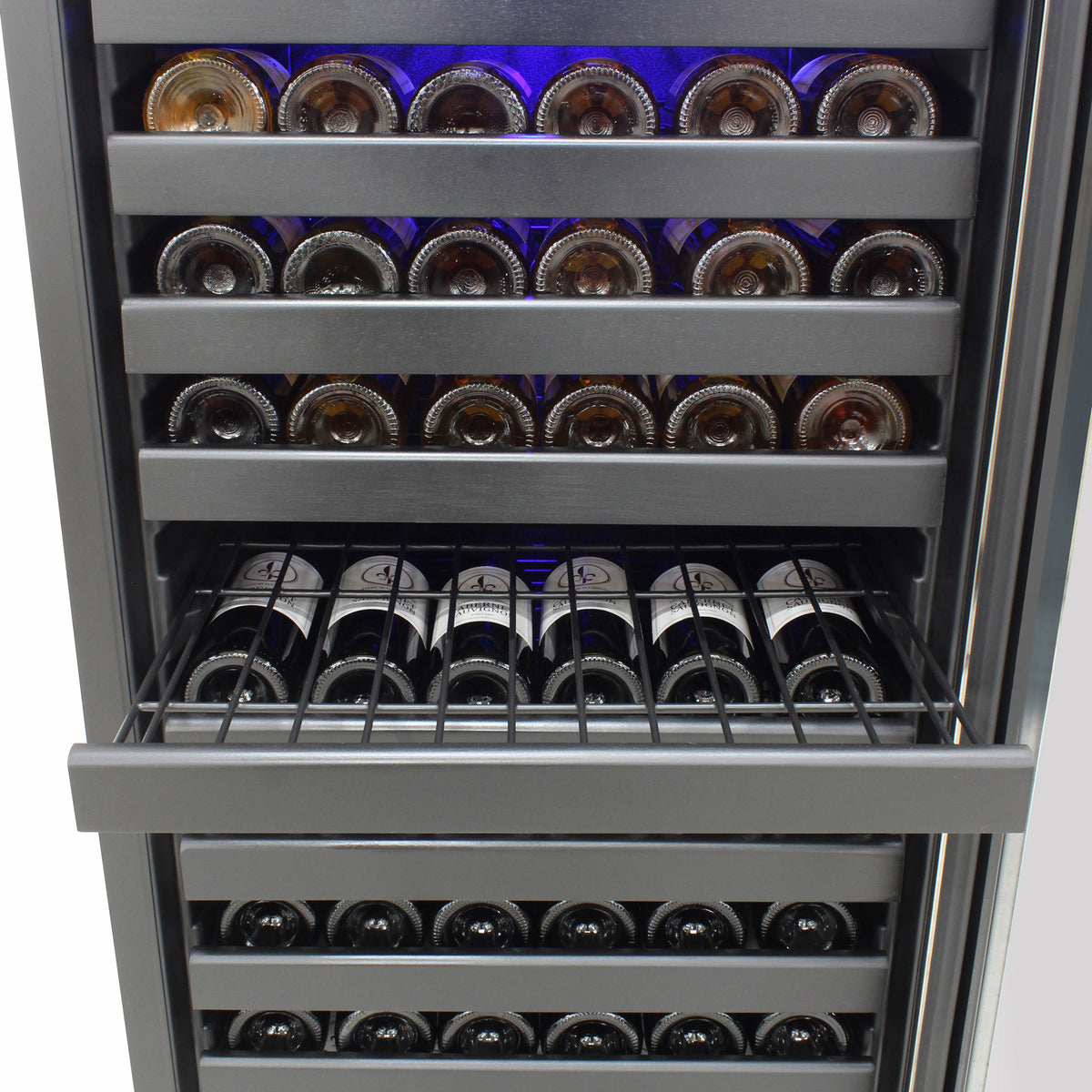 Vinotemp EL-100SBB Butler Series Freestanding Single-Zone Wine Cooler, 114 Bottle Capacity, in Stainless Steel