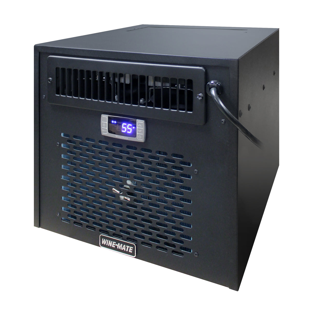 Wine-Mate WM-2500HZD Self-Contained All-in-One Wine Cellar Cooling System, 200 cu. ft. Capacity, in Black (WM-2500-HZD)