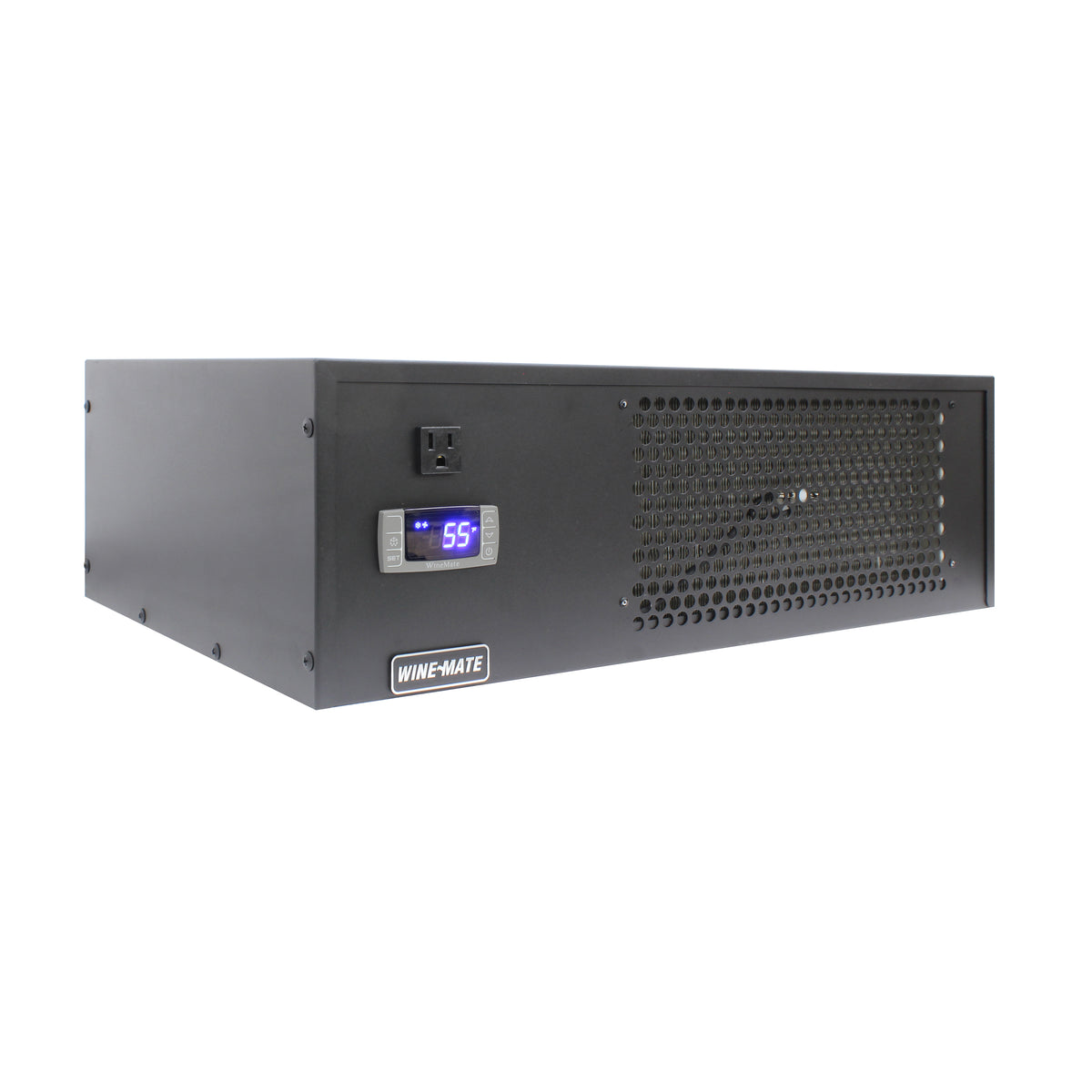 Wine-Mate WM-2500LOWP Self-Contained Low-Profile Wine Cooling System, 200 cu. ft. Capacity, in Black (WM-2500-LOWP)