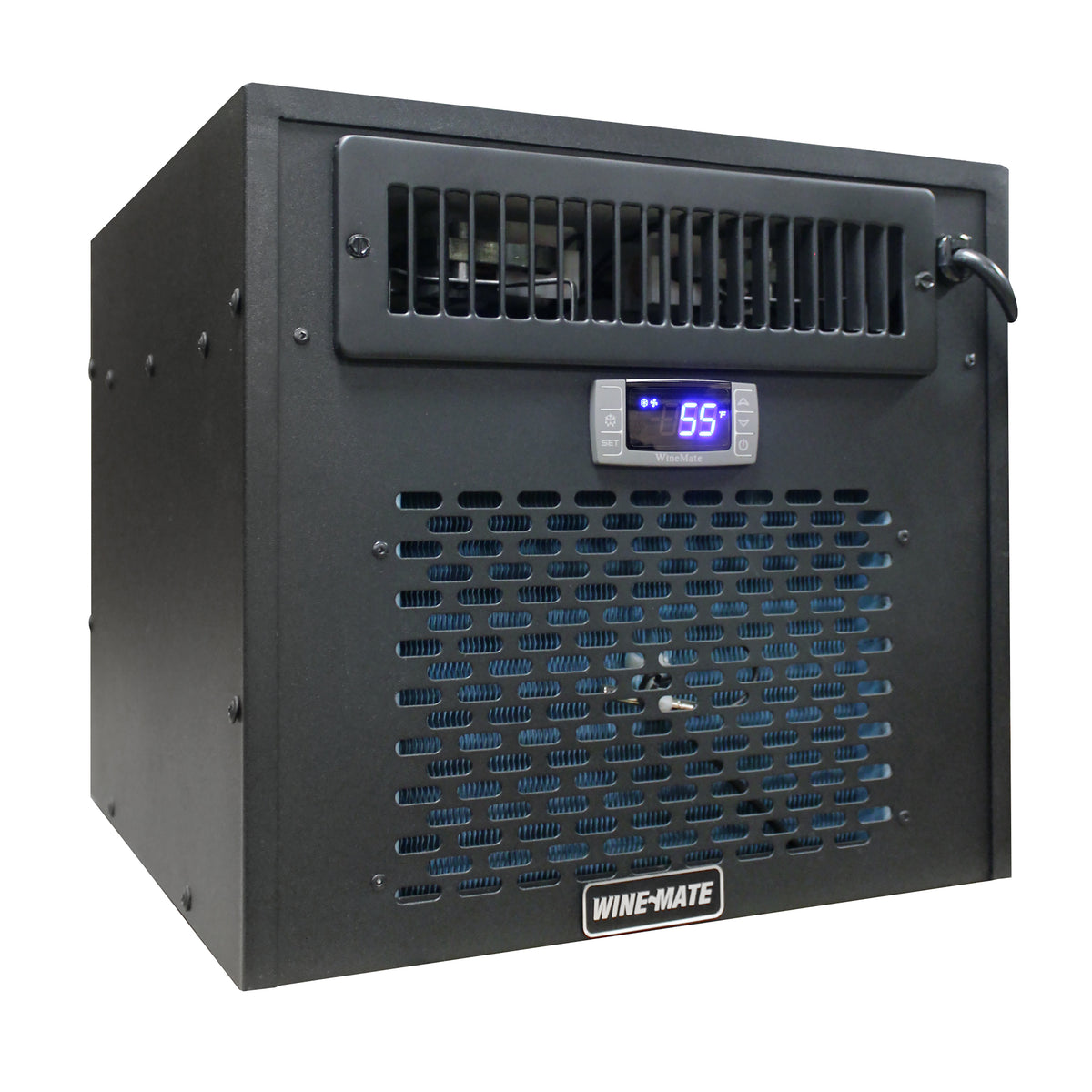 Wine-Mate WM-1500HZD Self-Contained All-in-One Wine Cellar Cooling System, 90 cu. ft. Capacity, in Black (WM-1500-HZD)