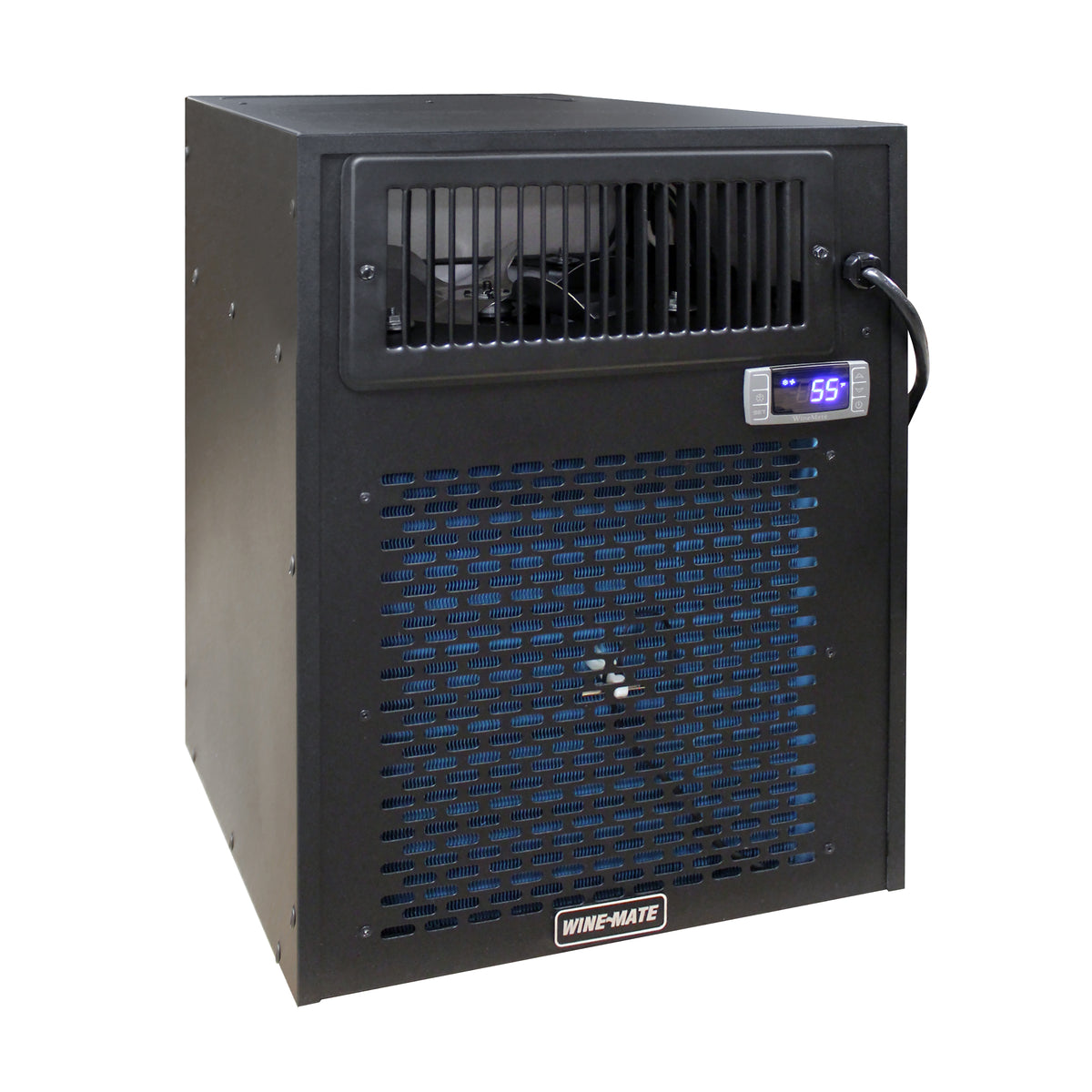 Wine-Mate WM-3500HZD Self-Contained All-in-One Wine Cellar Cooling System, 650 cu. ft. Capacity, in Black (WM-3500-HZD)