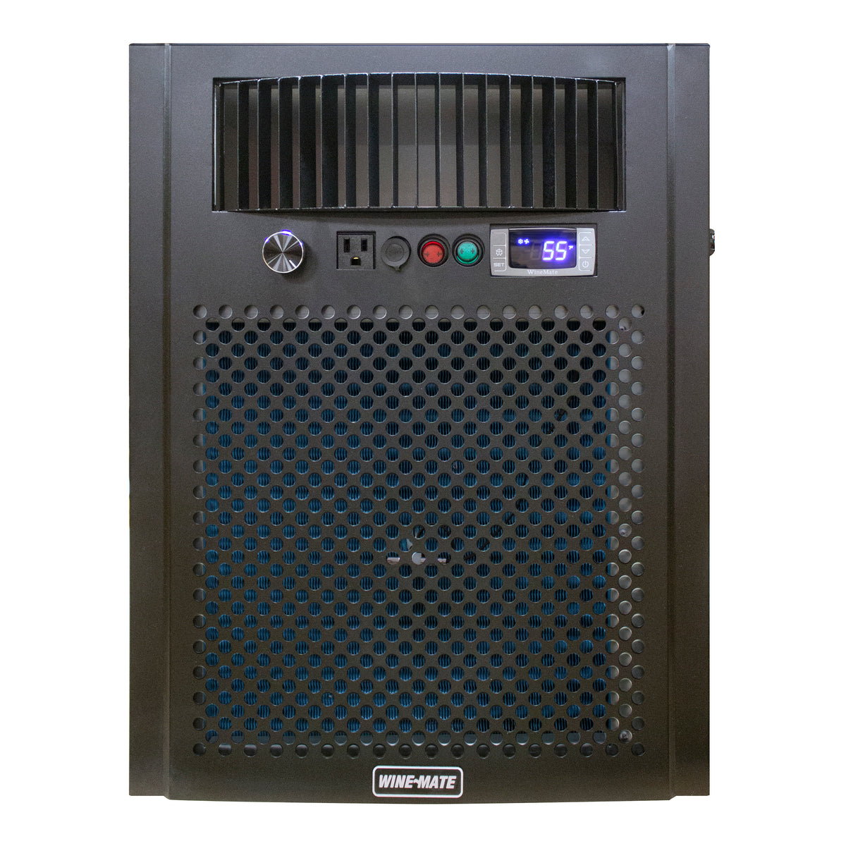 Wine-Mate WM-8510HZD Customizable Self-Contained Wine Cellar Cooling System, 2000 cu. ft. Capacity, in Black (WM-8510-HZD)