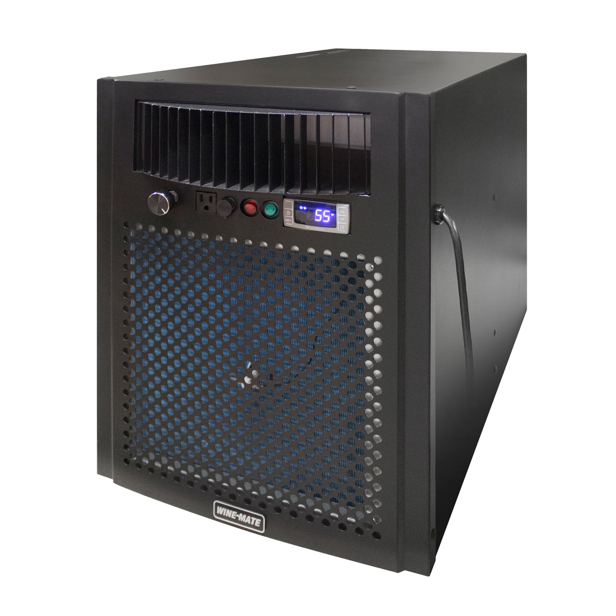 Wine-Mate WM-8510HZD Customizable Self-Contained Wine Cellar Cooling System, 2000 cu. ft. Capacity, in Black (WM-8510-HZD)