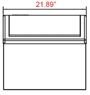 Coldline EIC270 22" 270 lb. Commercial Full Cube Air Cooled Ice Machine with 50 Lb. Bin