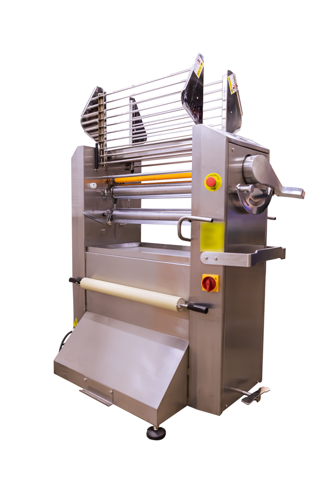 American Eagle AE-DS650B-SS Premium Series All Stainless Steel Dough Sheeter Floor Type w/Removable Tables w/ Digital Gauge 25.5" W x 110"L, 220V/1Ph
