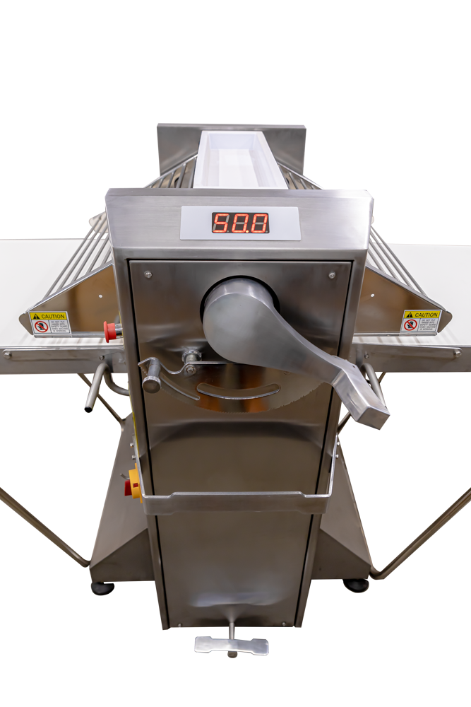 American Eagle AE-DS650B-SS Premium Series All Stainless Steel Dough Sheeter Floor Type w/Removable Tables w/ Digital Gauge 25.5" W x 110"L, 220V/1Ph