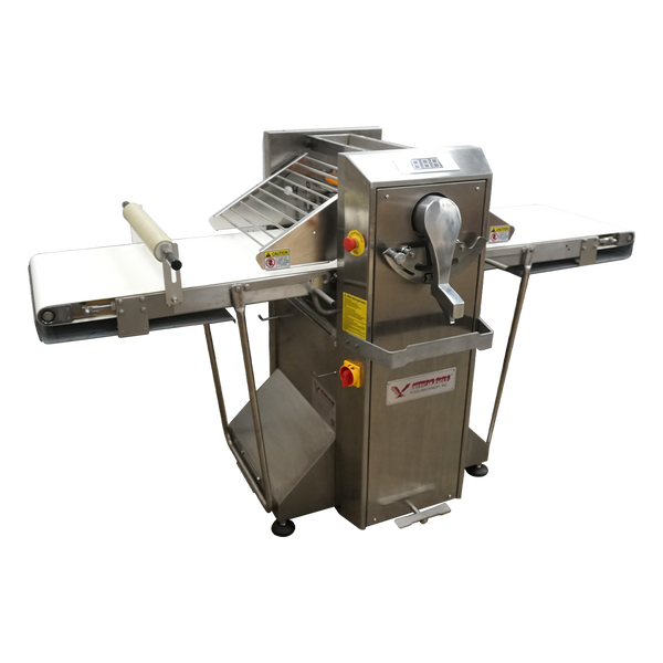 American Eagle AE-DS520B-SS Premium Series All Stainless Steel Dough Sheeter Floor Type w/Removable Tables w/ Digital Gauge 19.75" W x 82"L, 220V/1Ph