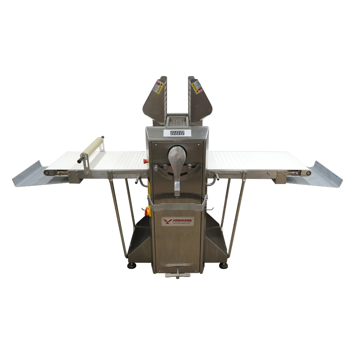 American Eagle AE-DS520B-SS Premium Series All Stainless Steel Dough Sheeter Floor Type w/Removable Tables w/ Digital Gauge 19.75" W x 82"L, 220V/1Ph