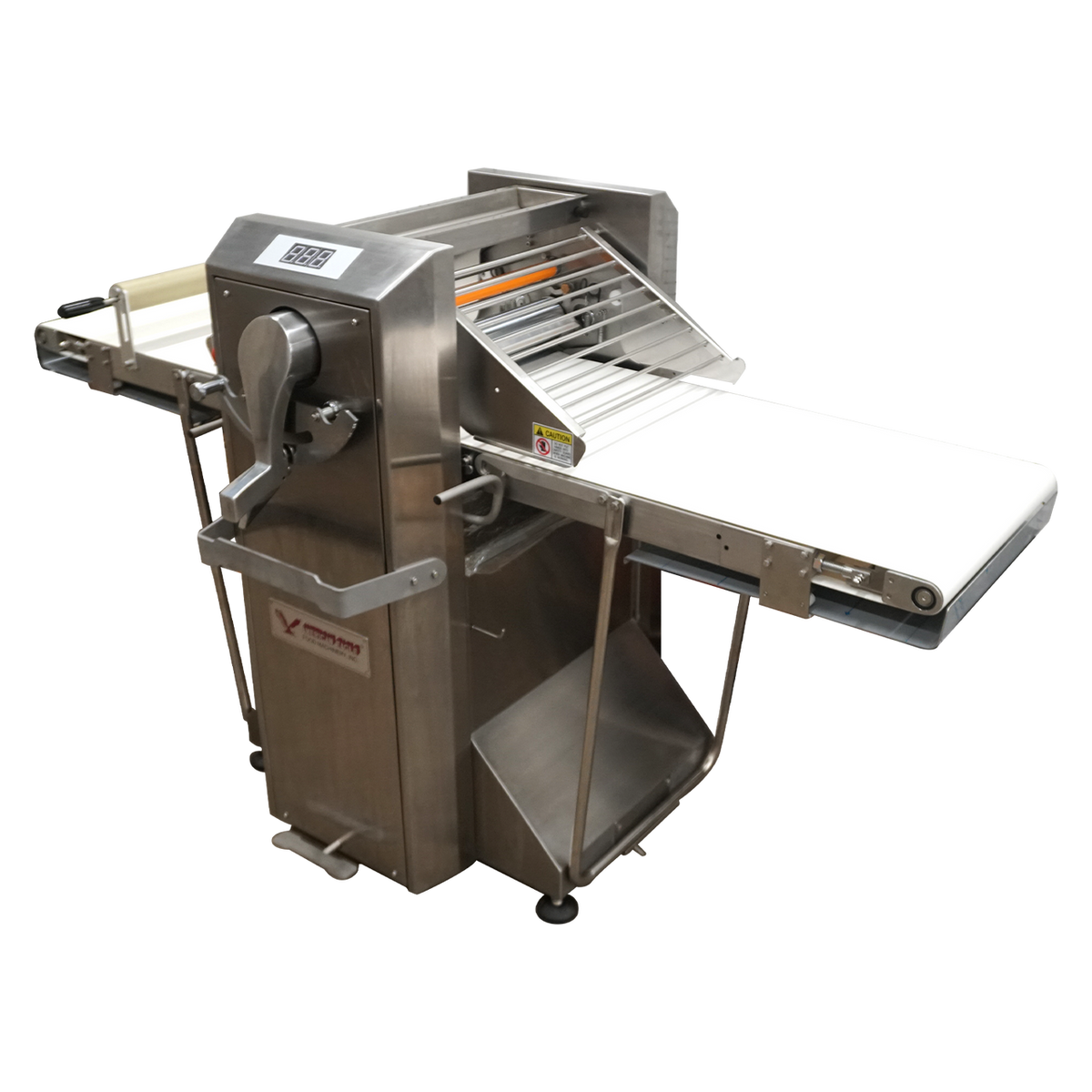 American Eagle AE-DS520B-SS Premium Series All Stainless Steel Dough Sheeter Floor Type w/Removable Tables w/ Digital Gauge 19.75" W x 82"L, 220V/1Ph