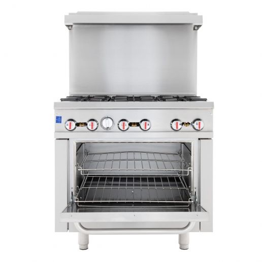 Cookline CR36-6-LP 36" 6 Burner Liquid Propane Range with Oven