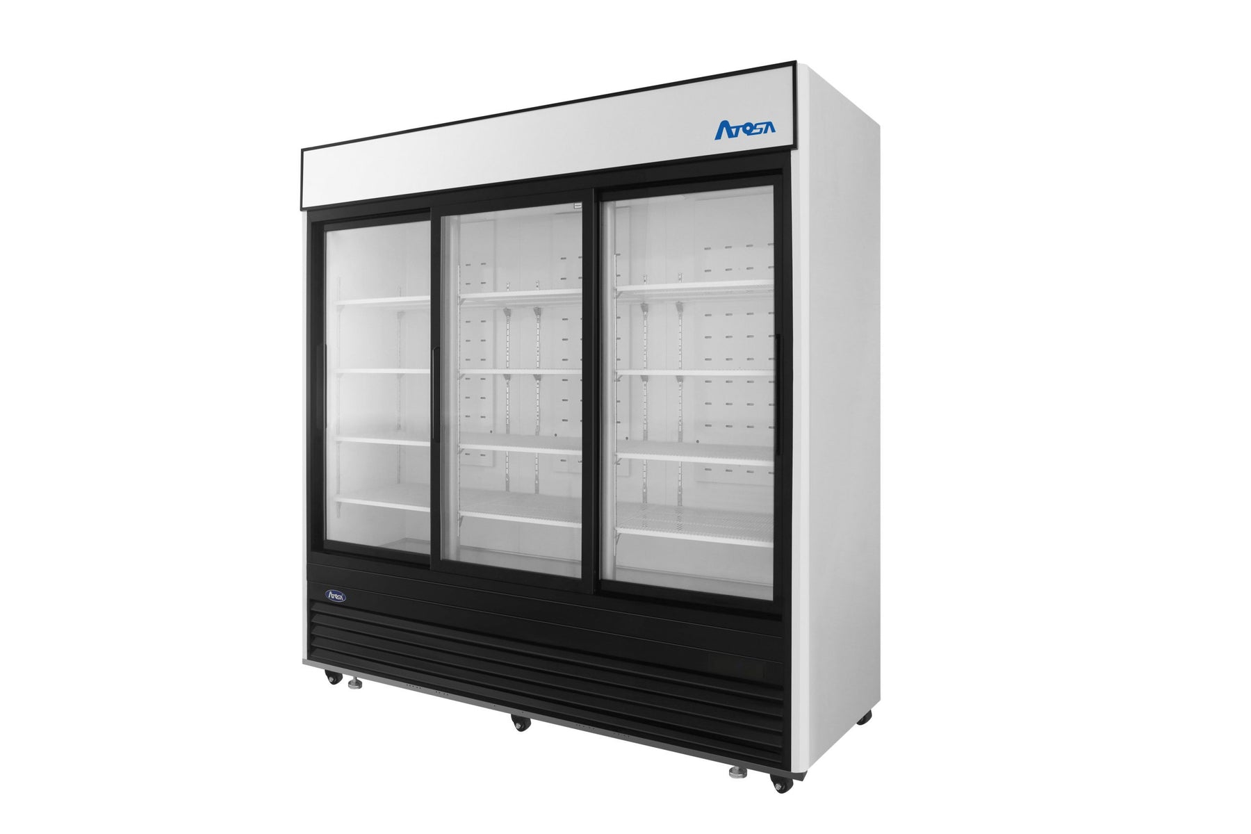 Atosa MCF8729GR 64.4 Cu. Ft. Sliding Glass 3 Door Refrigerator Merchandiser, Bottom Mount