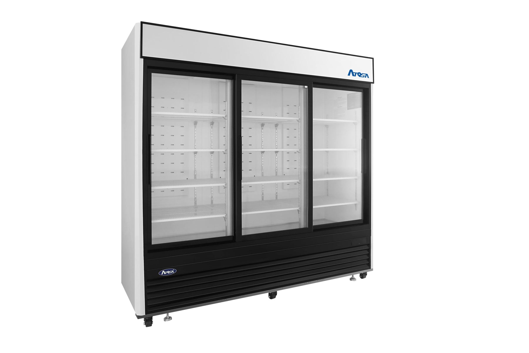 Atosa MCF8729GR 64.4 Cu. Ft. Sliding Glass 3 Door Refrigerator Merchandiser, Bottom Mount