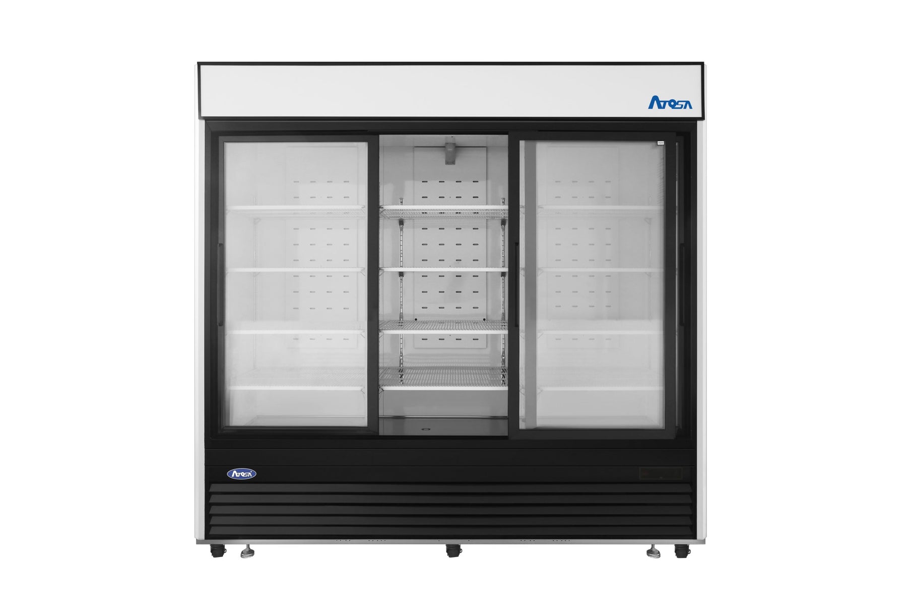 Atosa MCF8729GR 64.4 Cu. Ft. Sliding Glass 3 Door Refrigerator Merchandiser, Bottom Mount