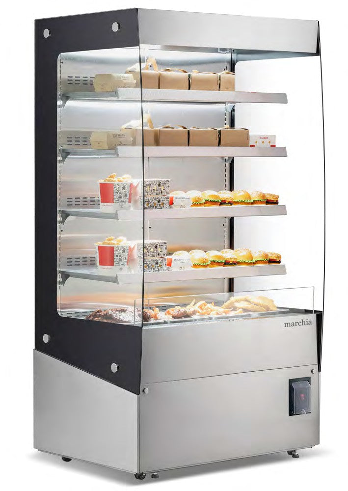 Marchia MHS1200 46" Open Heated Display Warming Case Grab and Go