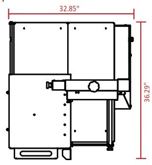 Skyfood SKEX 99" Blade Meat Bone Saw, Floor Model, Sliding Table, 1 HP Motor