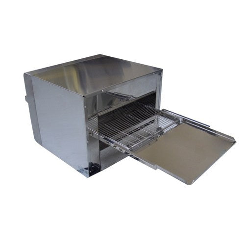 Bakemax BMCB001 14" Conveyor Baker Quartz Elements, TouchSafe Exterior, Variable Speed