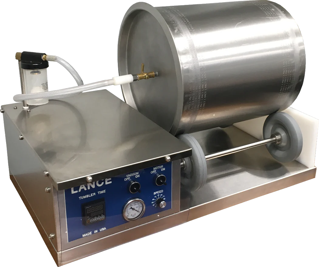 Lance LT-5 50 lb Vacuum Massage Tumbler, Bench-Top with Variable Speed and Timer Control