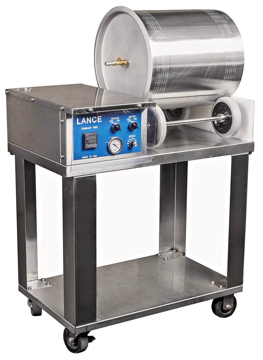 Lance LT-5 50 lb Vacuum Massage Tumbler, Bench-Top with Variable Speed and Timer Control