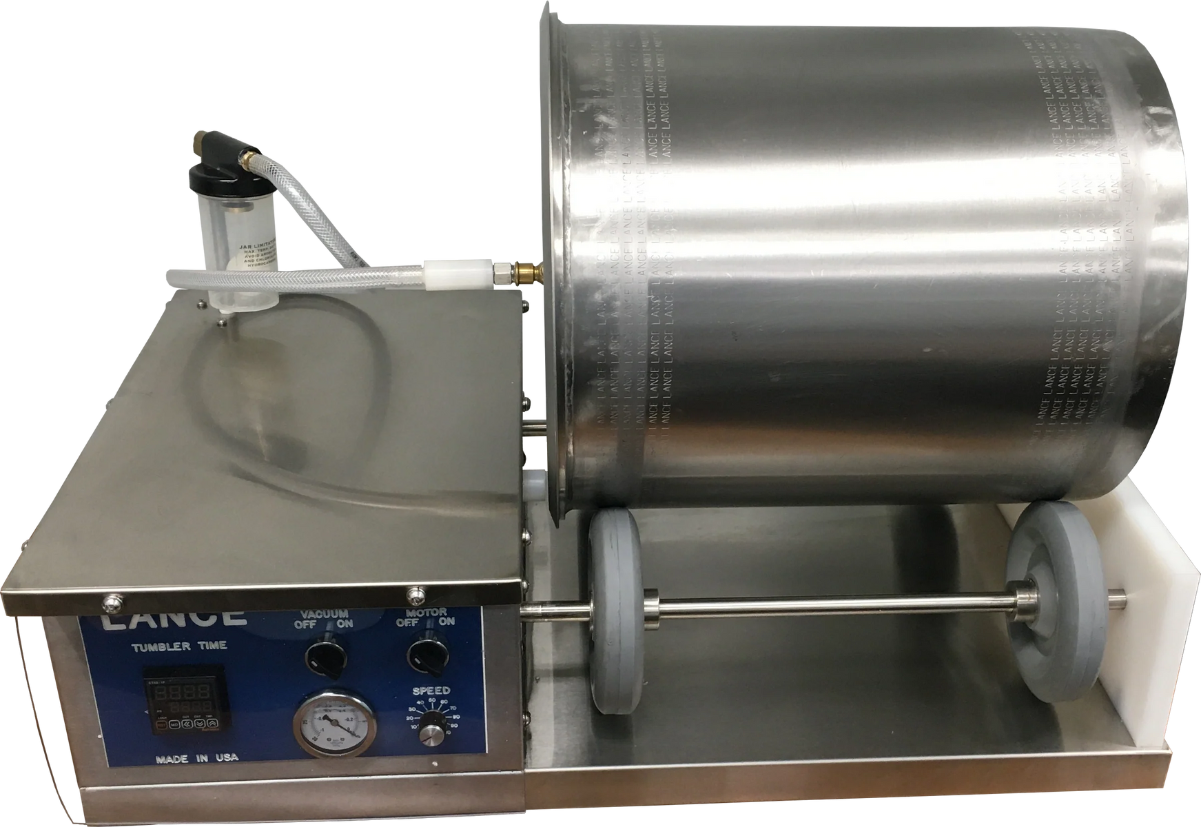 Lance LT-5 50 lb Vacuum Massage Tumbler, Bench-Top with Variable Speed and Timer Control