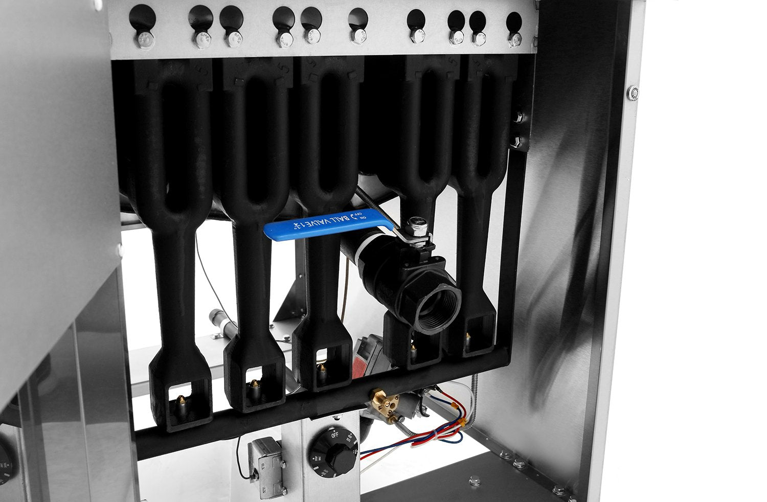 Atosa CookRite ATFS-50-NG Heavy Duty 50lb Natural Gas Stainless Steel Deep Fryer