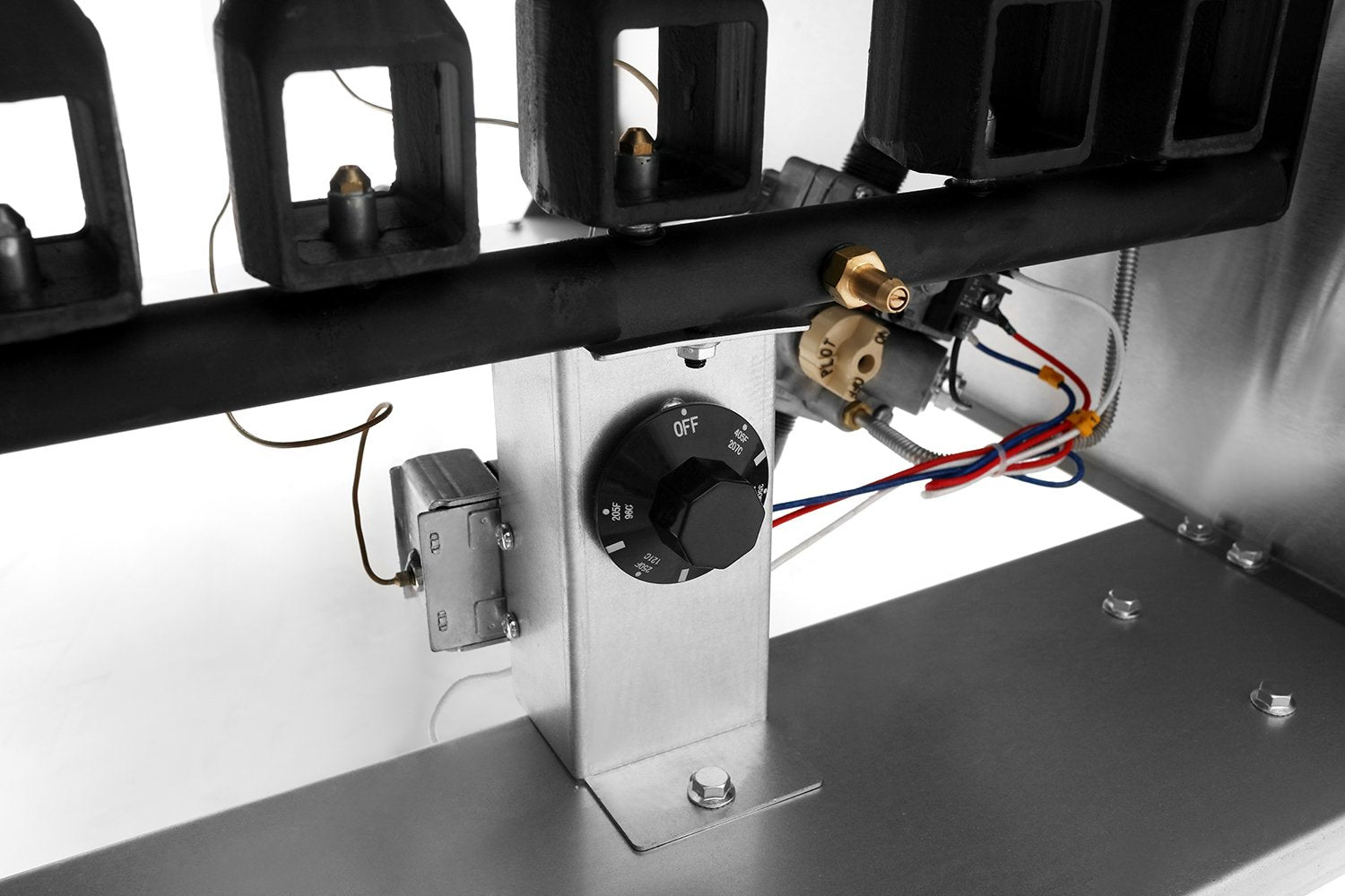 Atosa CookRite ATFS-50-NG Heavy Duty 50lb Natural Gas Stainless Steel Deep Fryer